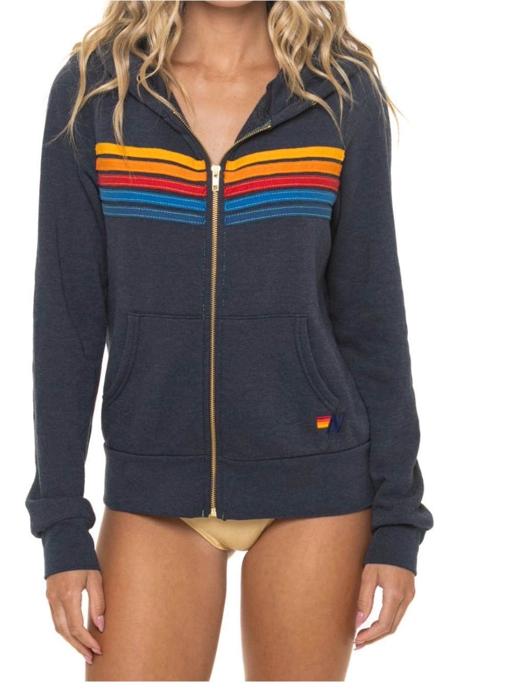 Aviator Nation 5 Stripe Hoodie Size M – Great Condition